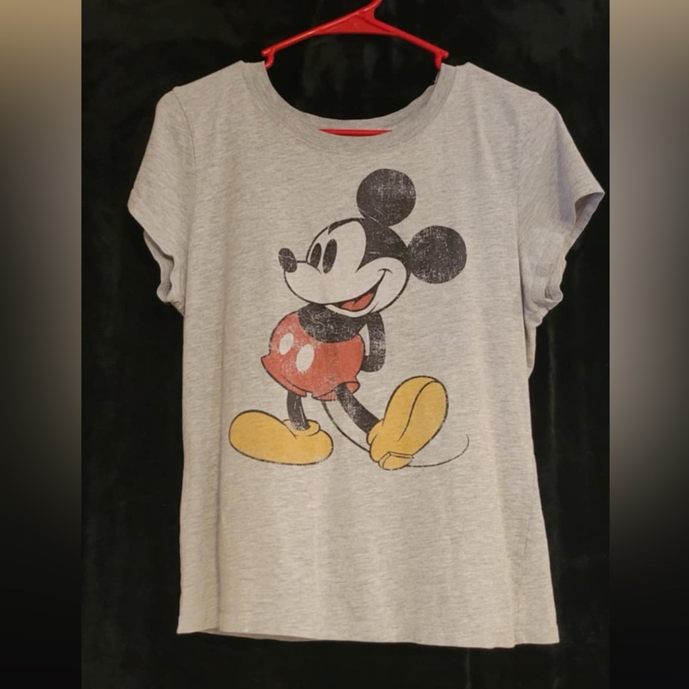 Gray Mickey Mouse T-Shirt
